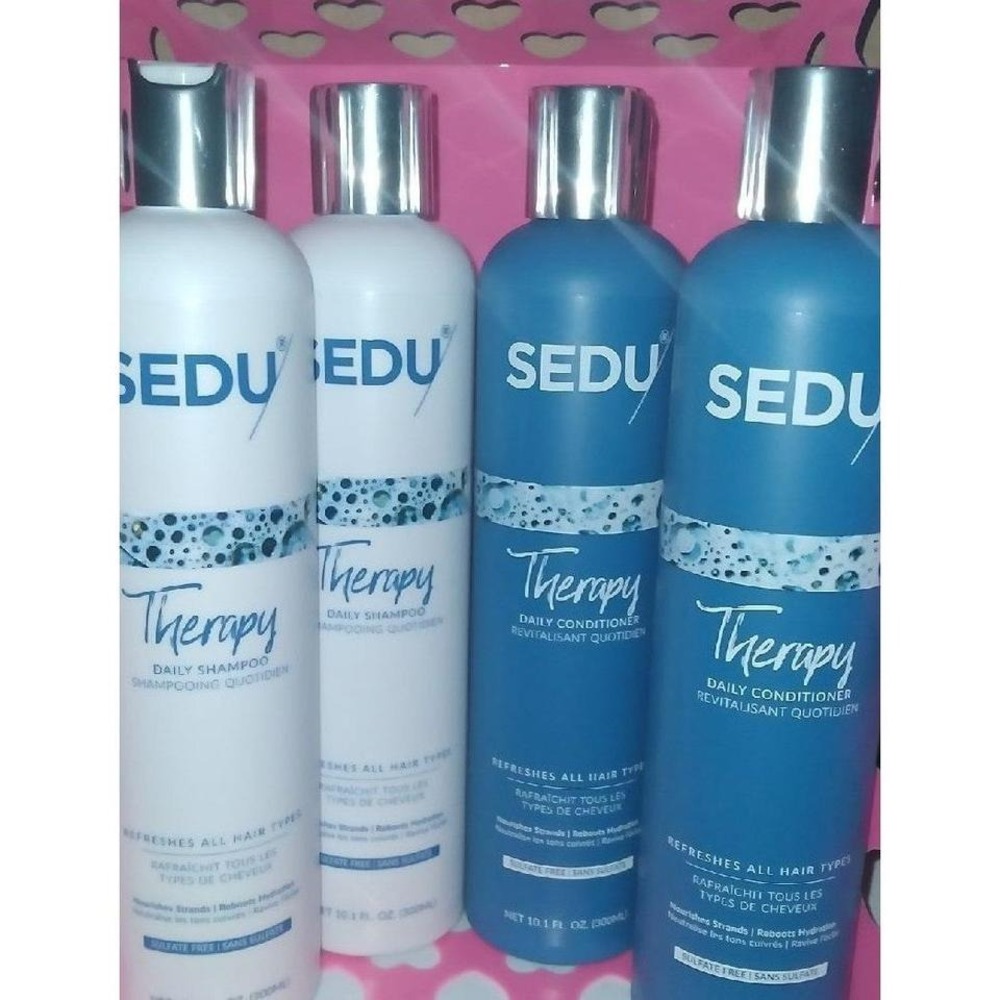 Sedu *Therapy Daily 2ct Shampoo & 2ct Conditioners Refreshe All Hair Types (New)
